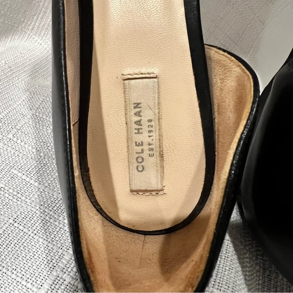 Cole Haan Flats Blue Navy Snakeskin Pattern Pointed Toe Women’s Size 8.5B - Picture 16 of 16